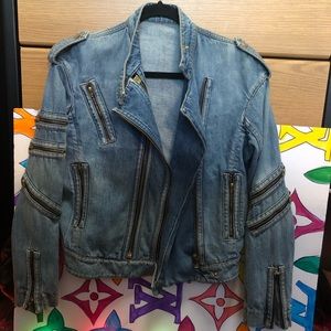 Vintage Emilio Pucci zippered jean jacket